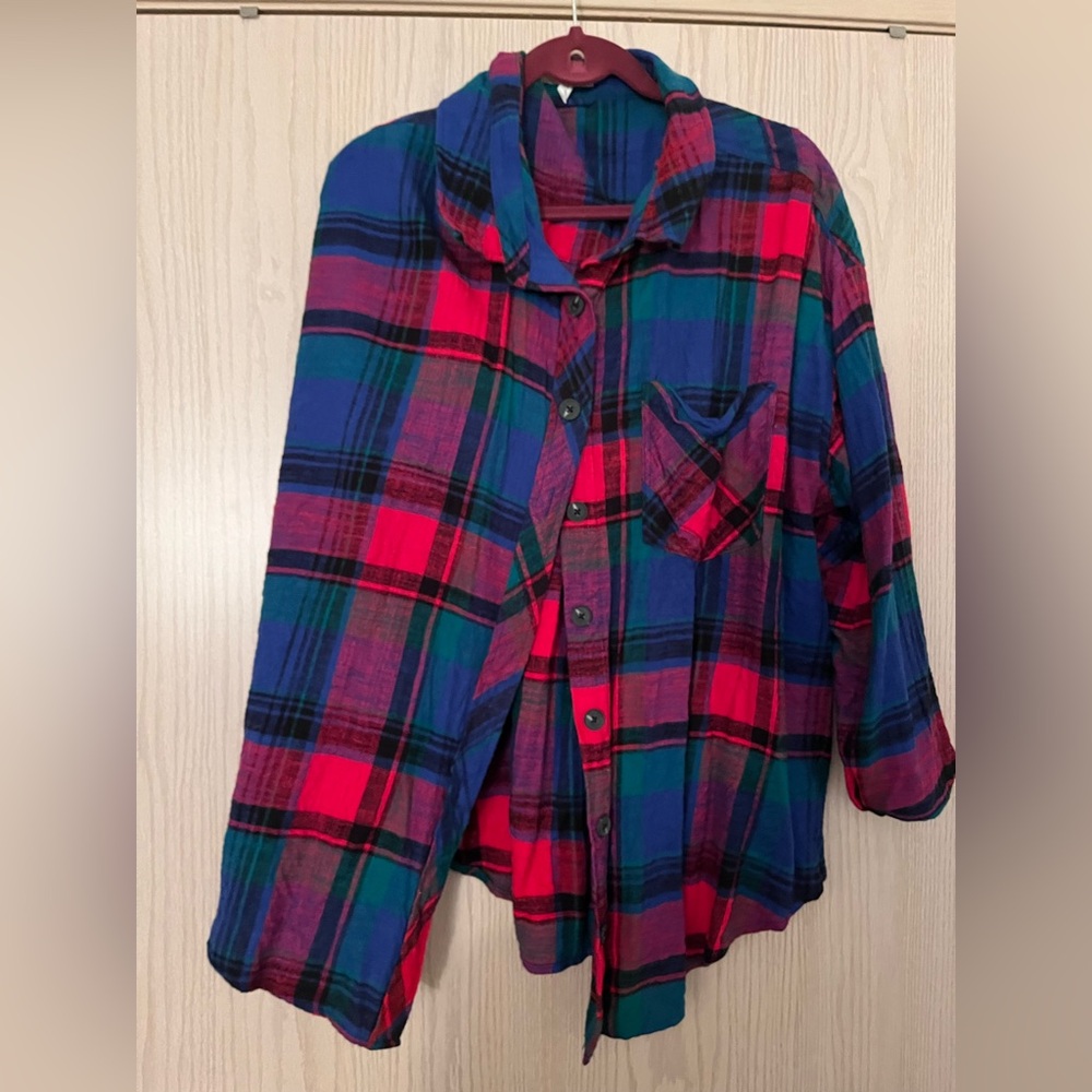 Maurices Plaid Button-Up Shirt